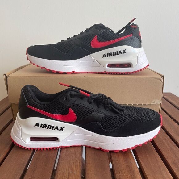 Nike Air Max System Black University Red Women Size 9 Men Size 7.5 (DM9537-005) - Picture 3 of 15